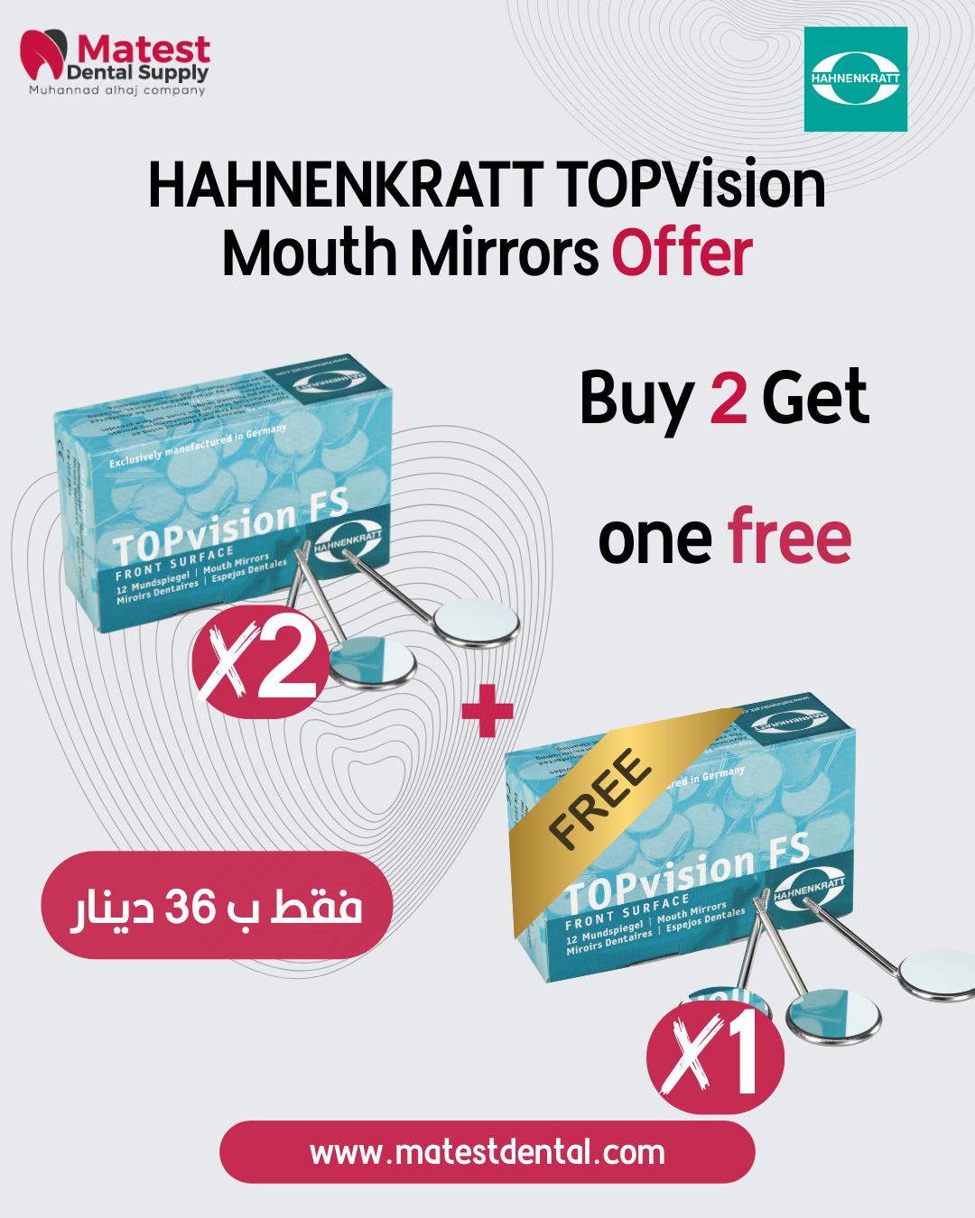 HAHNENKRATT TOPVision Mouth Mirrors Offer