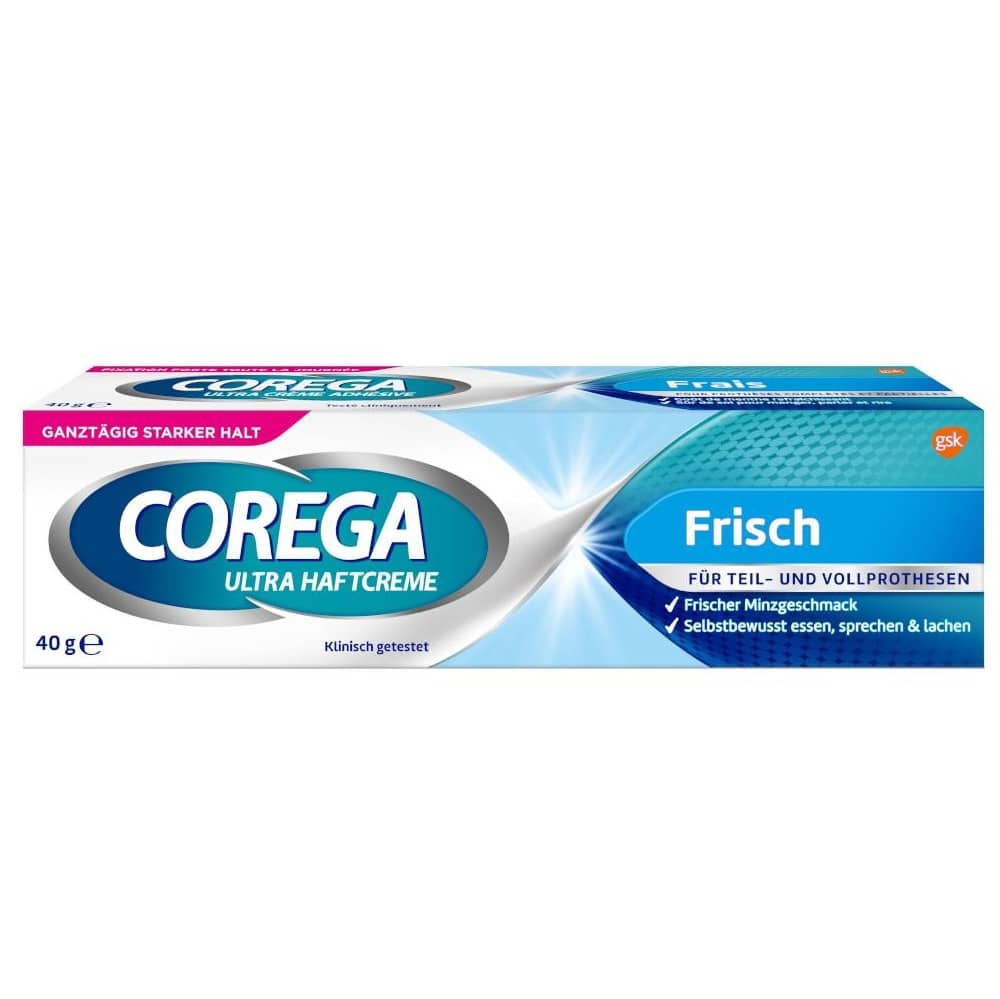 Corega Denture Adhesive Cream Mint- 40g