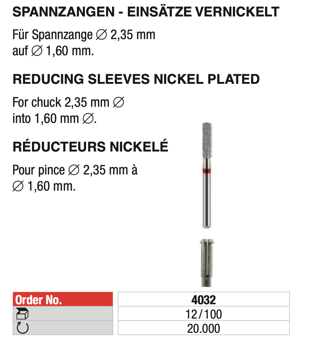 Reducing Sleeve Nickel Plated