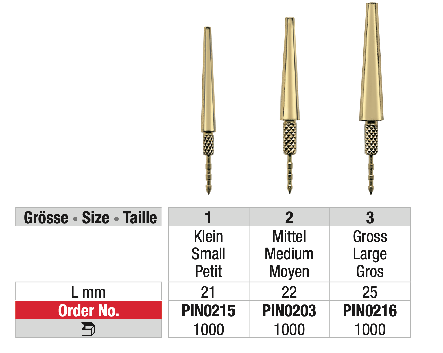 Tailpins with swordfish end for retention