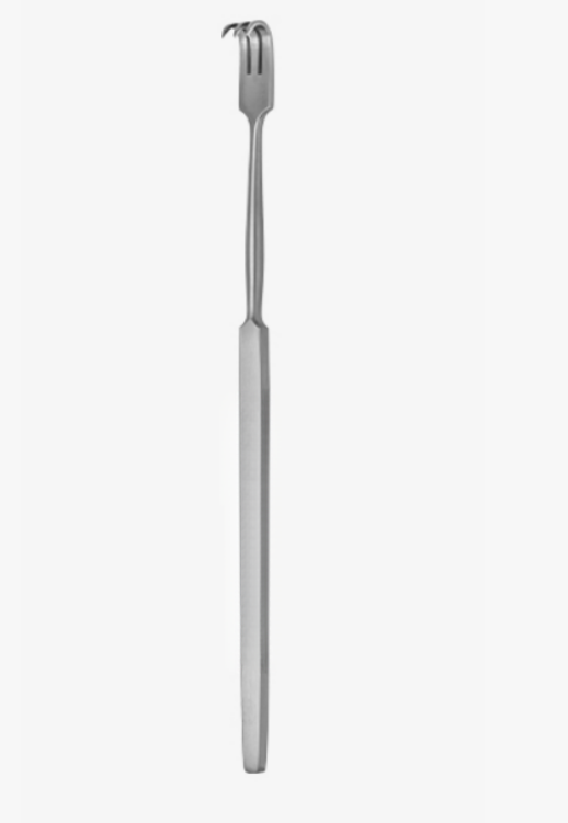 Retractor Tissue With Flat Handle- Sharp