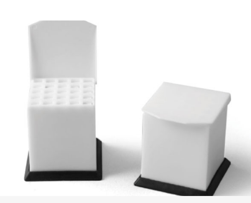 Cotton pellets dispenser- white 25 holes- spring-loaded