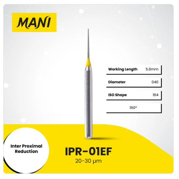 Mani Diamond Bur IPR-01EF- Inter proximal Reduction