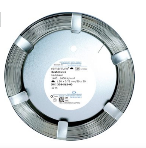Remanium Wire on Coils Half Round