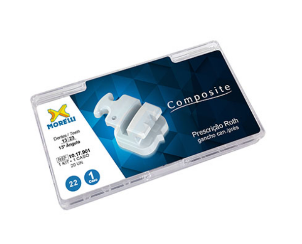 Kit of Brackets Prescription Roth Composite .022" Can. 13° Ang. Hook Can./Bicusp.