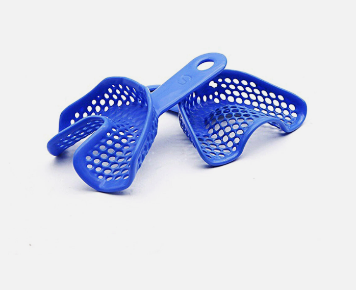 Impression Trays Perforated Dentulus Metal Blue (Upper & Lower) Set/2PCs