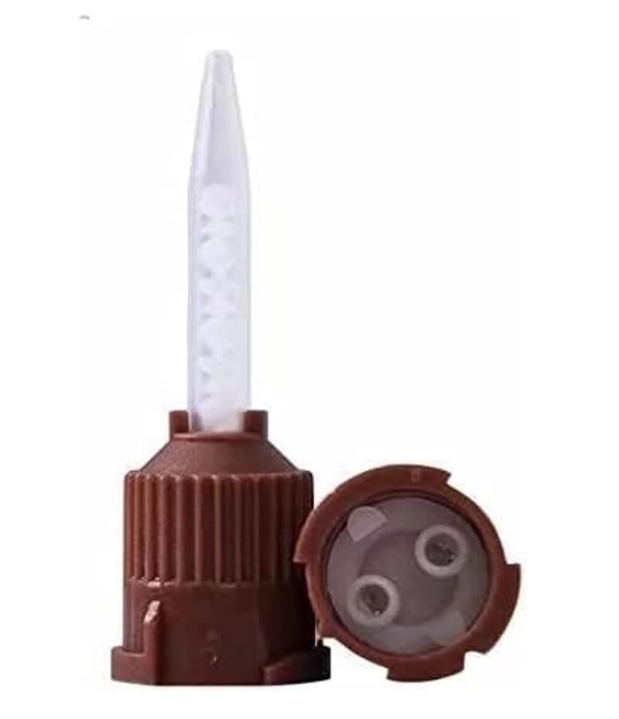 Impression Mixing Tips Brown Plastic Long 1:1