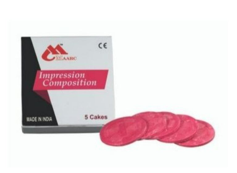 Impression Compound 5 Cakes Red 200g