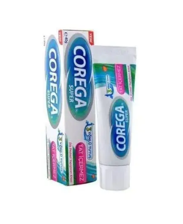 Corega Denture Adhesive Cream Mint- 40g