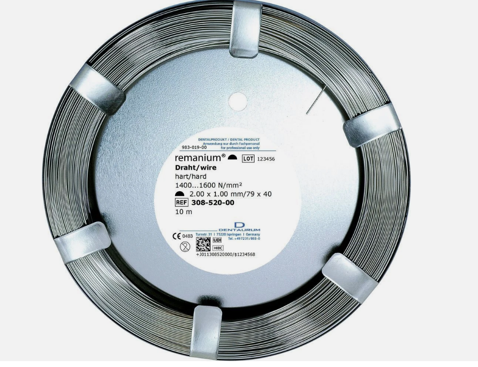 Remanium Wire on Coils Half Round