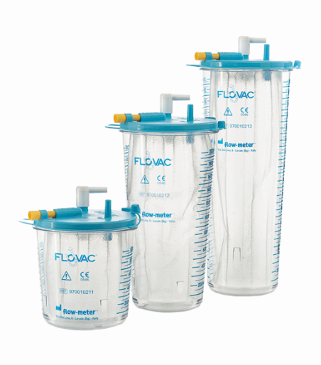 Flovac Disposable Liner Bag Hydrophobic 2L with Lid for Kyri Dss Device