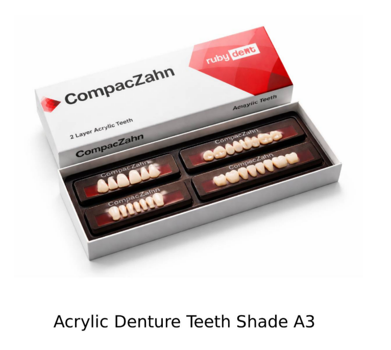 CompacZahn Acrylic Teeth 2 Layers Shade A3