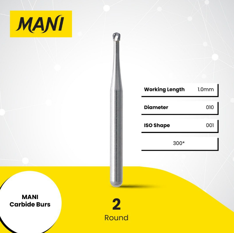 MANI Carbide Burs Round