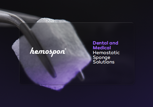 Hemospon Cubes- 10 Units- Lyophilized Gelatin Hemostatic Sponge