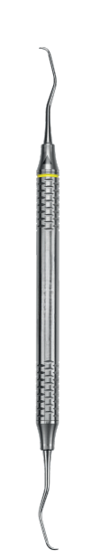 Gracey Curette Short Type 1-2 Anterior Yellow Ring- C8 Handle