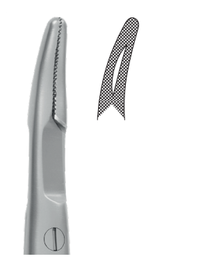Needle Holder Gillies - Asymmetrical Handle