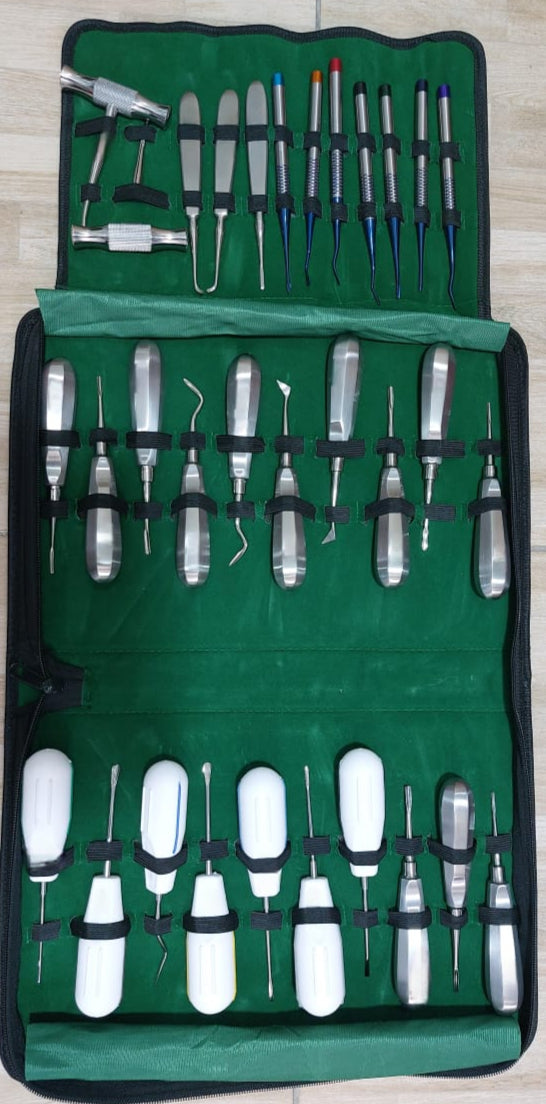 Root Elevators Kit – Set of 32 Pcs