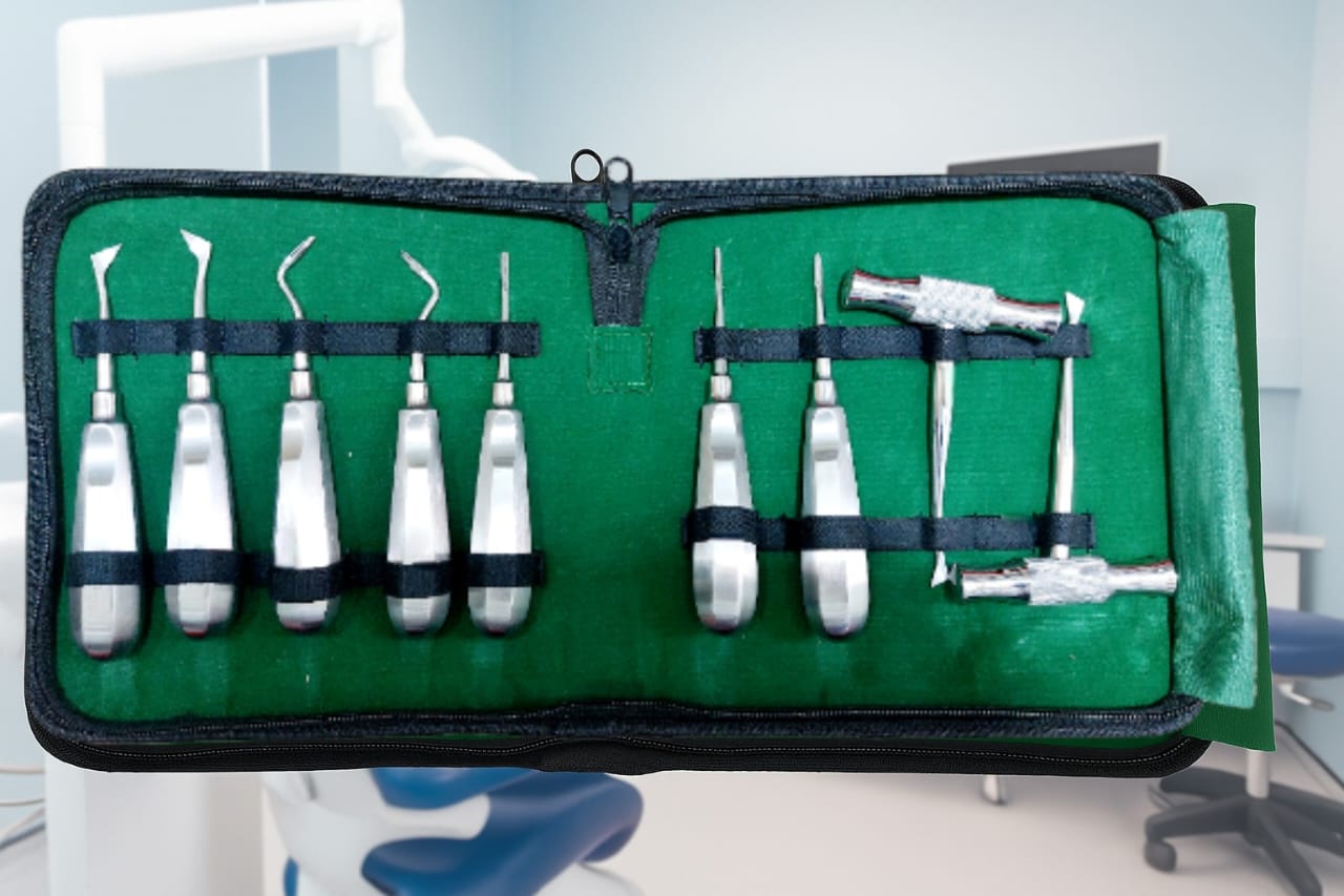 Root Elevator Kit – 9 Pcs