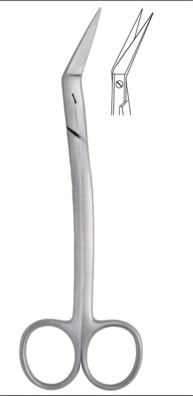 Surgical Scissor – Locklin (Angular Saw Edge – 160 mm)