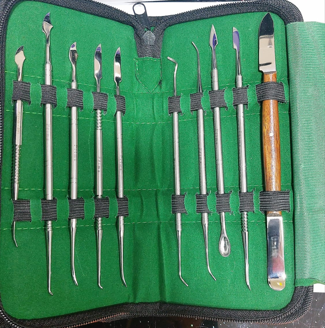 Laboratory modeling instrument kit- wax carving kit- set of 10 pcs