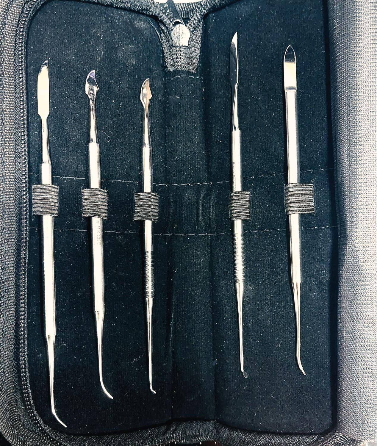 Laboratory wax & modelling instruments kit- set of 5 pcs