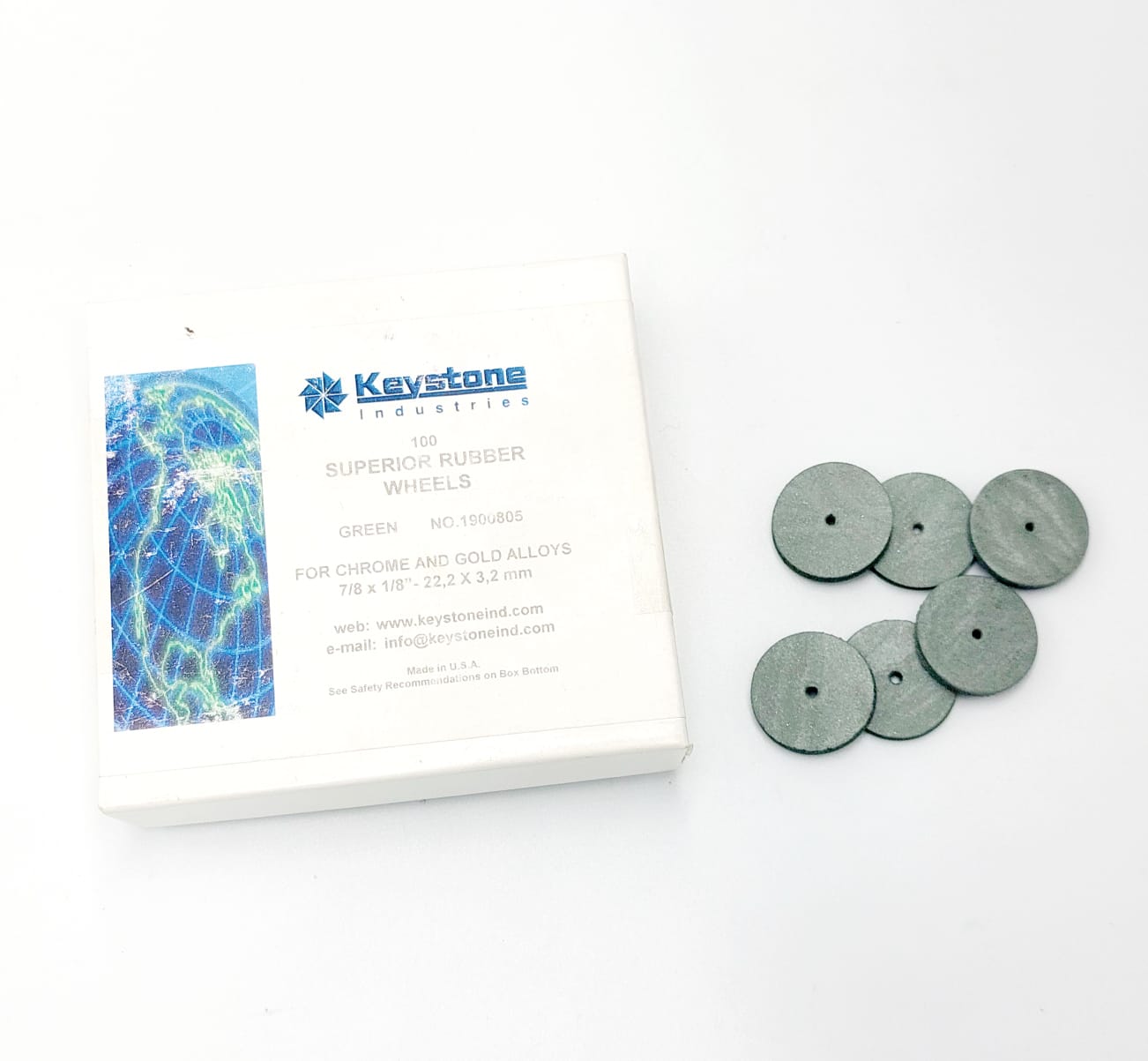 Superior Rubber Polishing Wheels Green