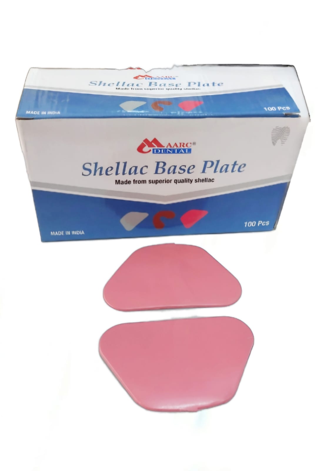 Shellac Base Plate Tropical Pink 1.3mm Upper- 100Pcs