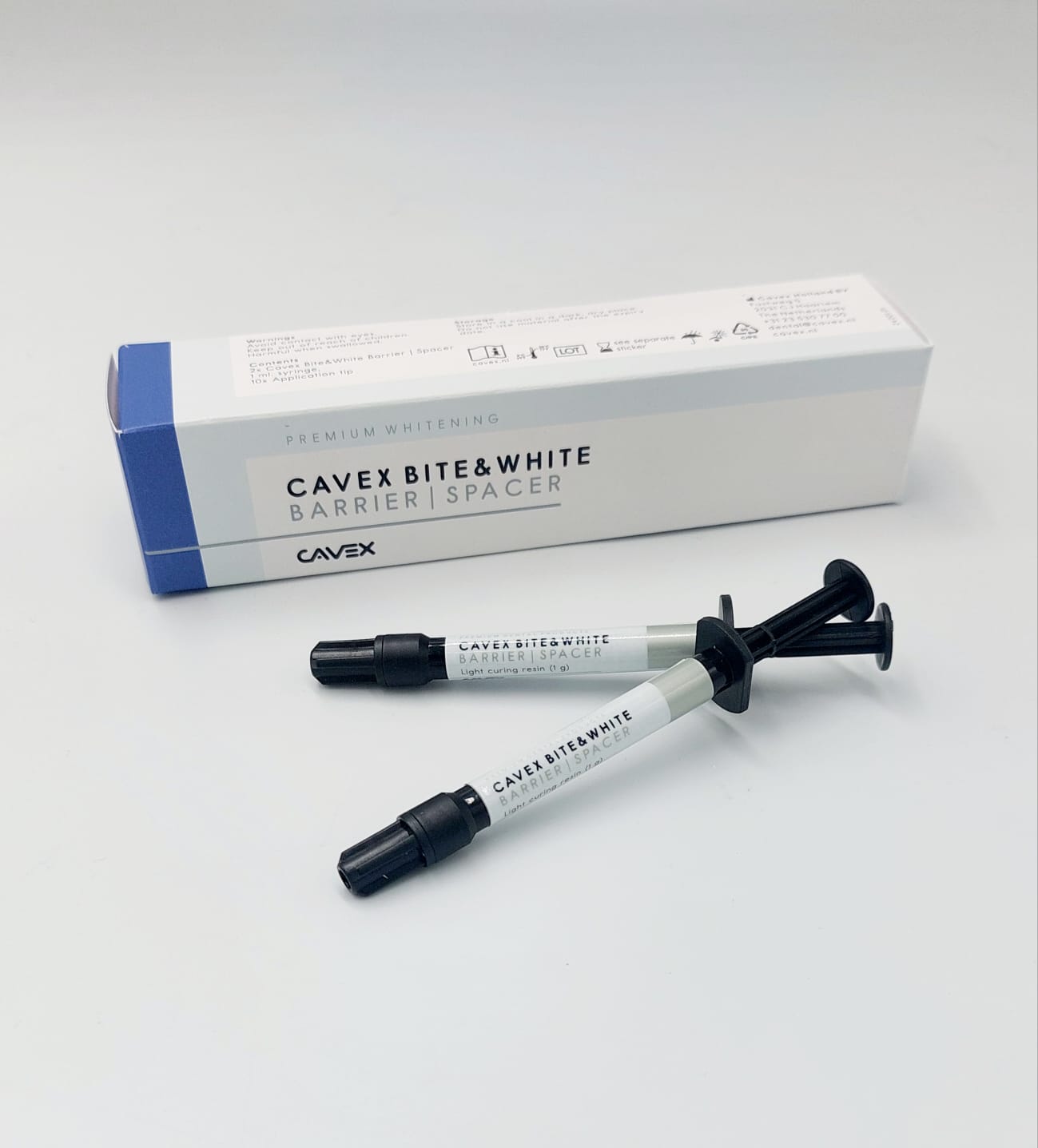 Cavex bite & white barrier/spacer- LC protective resin