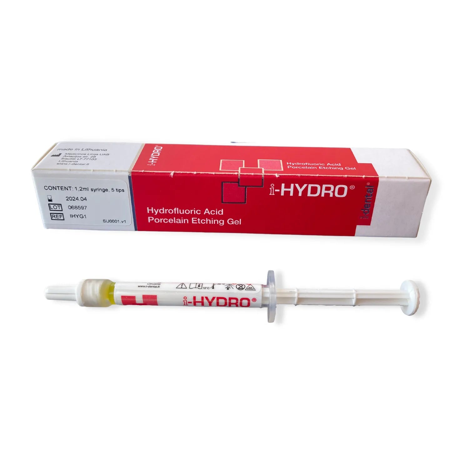 i-HYDRO- Hydrofluoric Acid Porcelain Etching Gel 9%