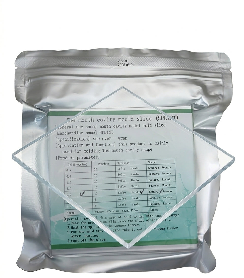 Transparent Vacuum Forming Sheet Square 127x127mm- Thickness: 2mm- 10/ Bag