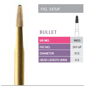 Gold Finishing Burs - Fine Finishing - 30 Blade