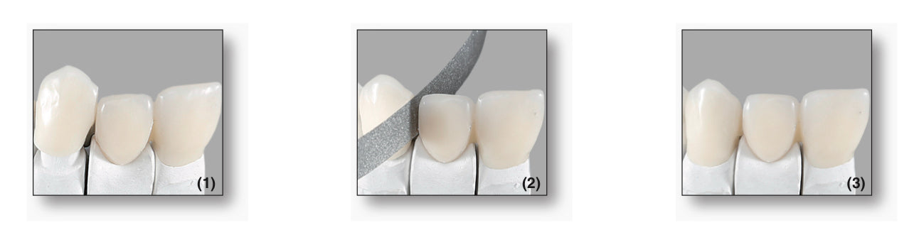 Diamond finishing strips -single side coated (non-serrated diamond strips)
