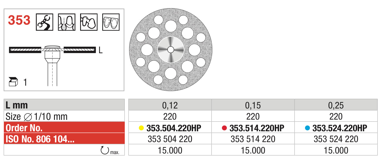 Diamond discs (superflex) for ceramics