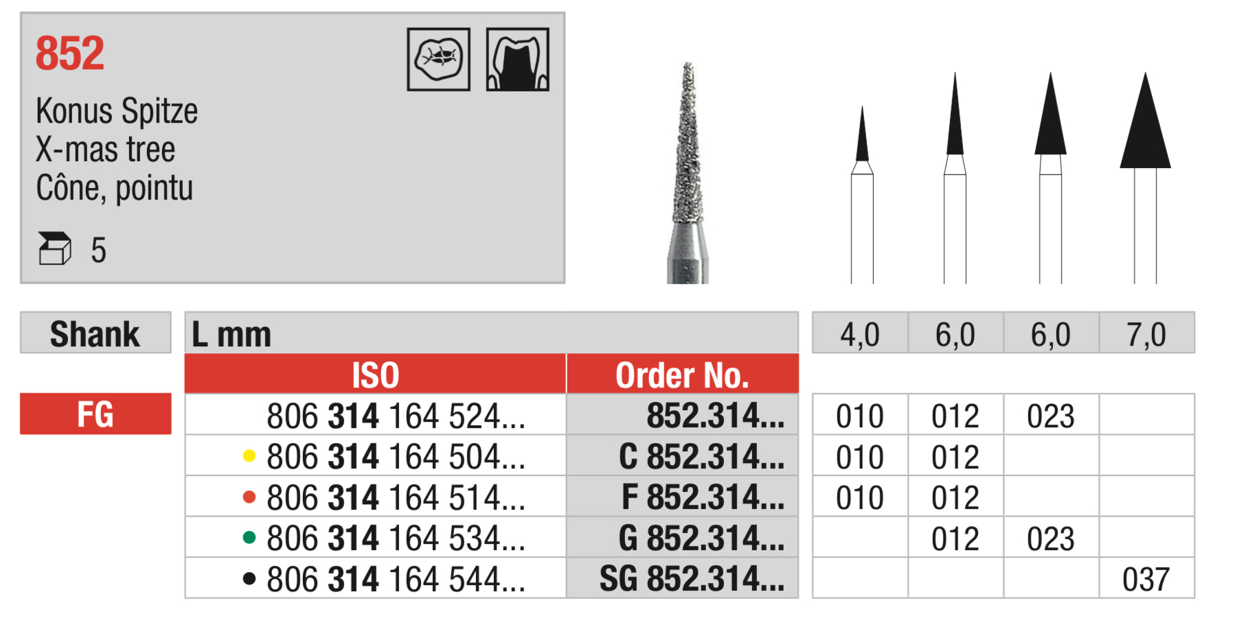 X-mas Tree Diamond bur