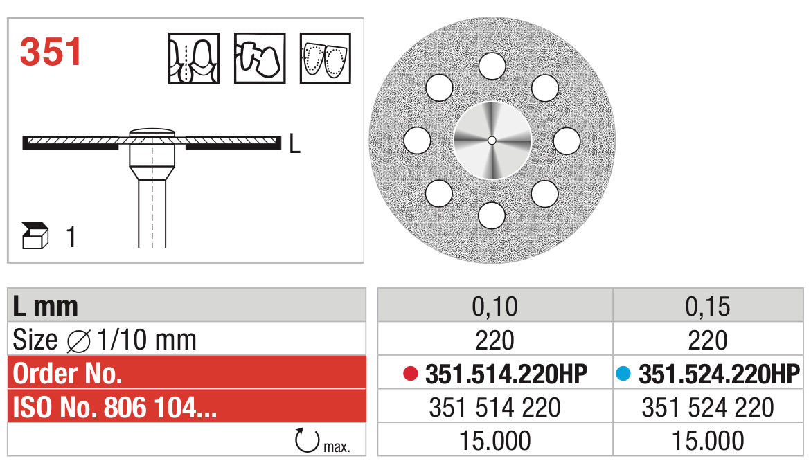 Diamond discs (superflex) for ceramics