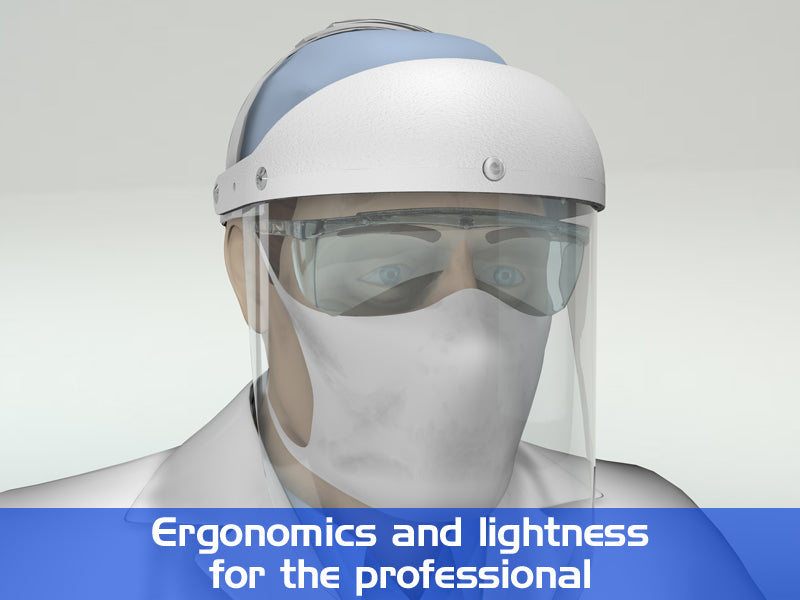 ProFace Face-shield with Magnifying Lens x3.5