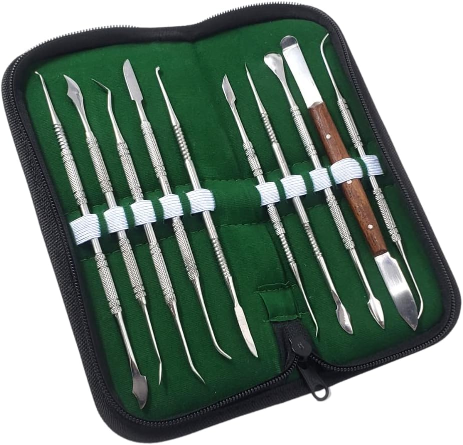 Laboratory modeling instrument kit- wax carving kit- set of 10 pcs