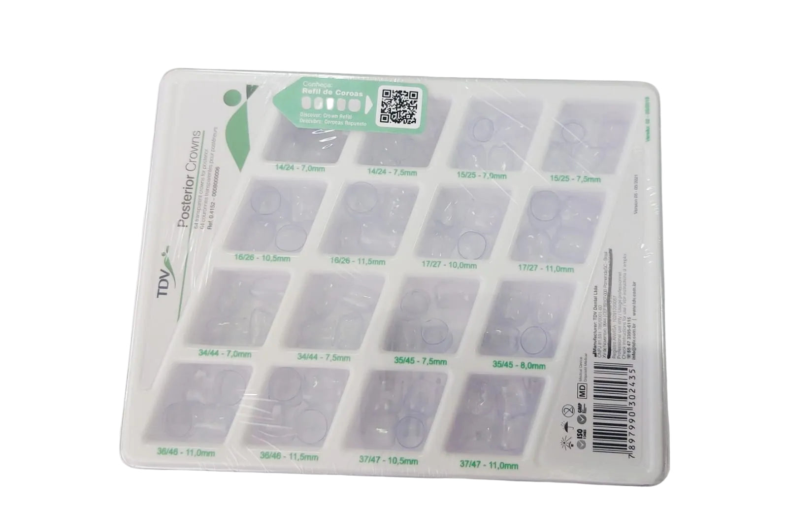 Transparent Crowns For Teeth Reconstruction