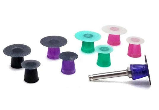 FINISHING AND POLISHING DISCS RAINBOW KIT(8 PCS WITH MANDREL)