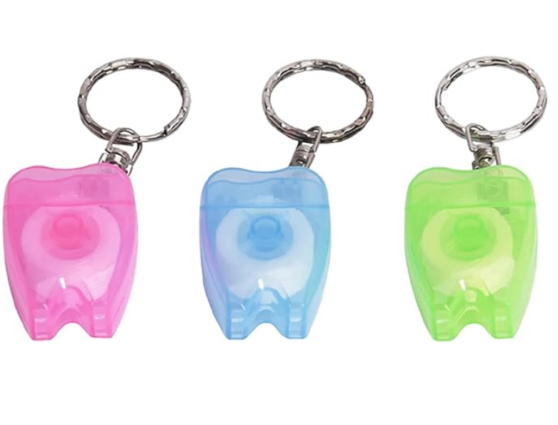 Keychain With Portable Dental Floss 15m