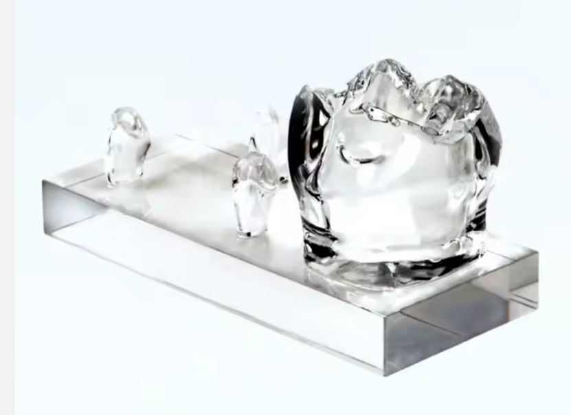 Crystal Glass Business Card Holder For Dental Decorations