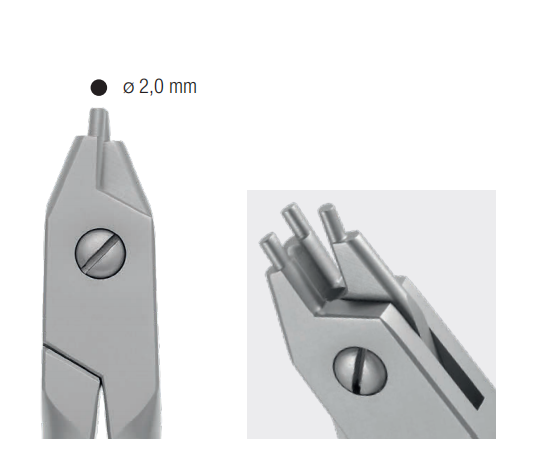 3-Prong wpire bending lier – rounded tips (for hard wires)
