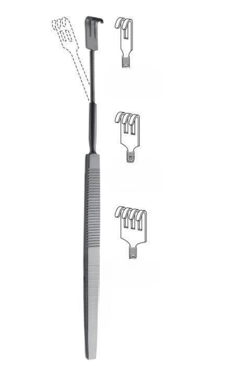 Retractor Tissue - Flexible With Spring
