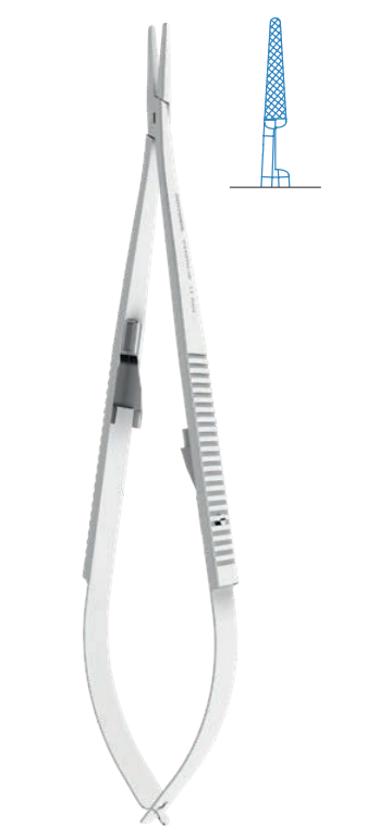 Needle Holder – Microsurgical Castroviejo (Spring Action)