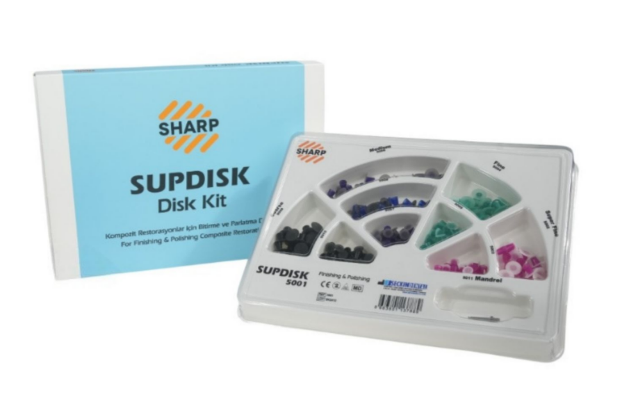 Supdisk- finishing & polishing disk for composite assorted kit (180pcs)
