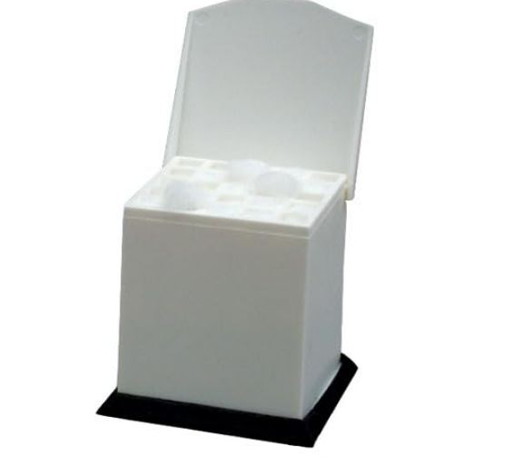 Cotton pellets dispenser- white 25 holes- spring-loaded