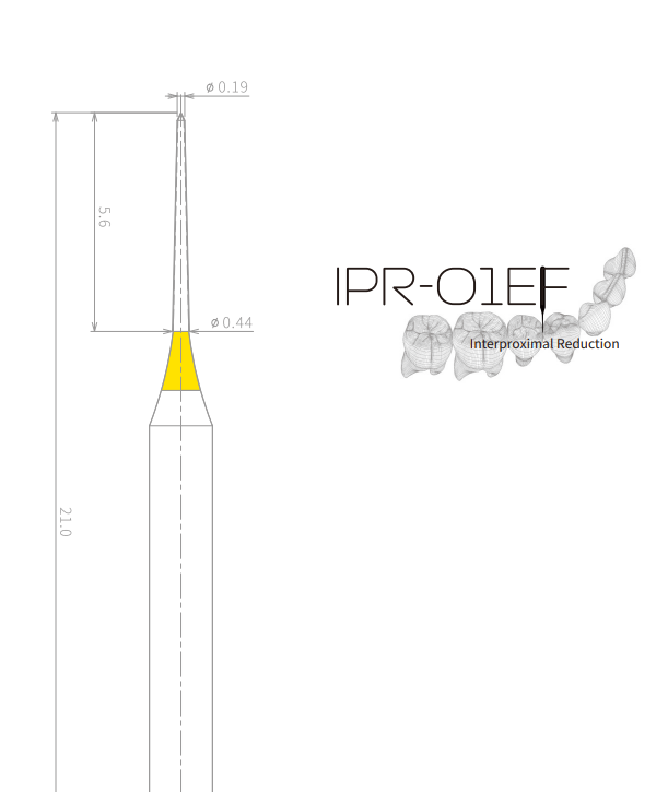 Mani Diamond Bur IPR-01EF- Inter proximal Reduction