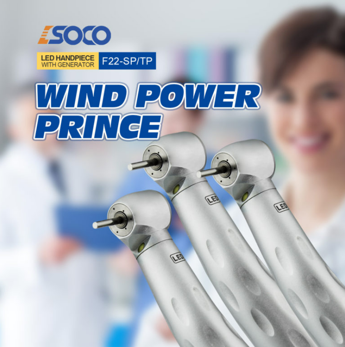 (SCHF22)- Max Push LED Handpiece with Generator 4 Holes