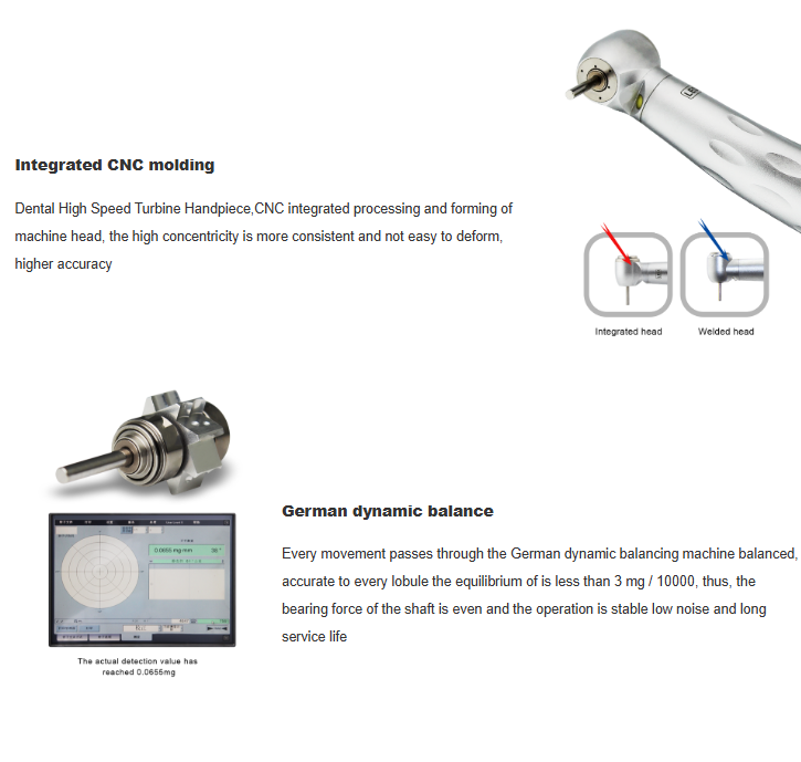 (SCHF22)- Max Push LED Handpiece with Generator 4 Holes