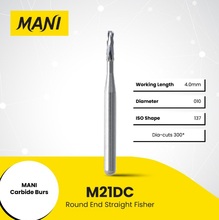 Carbide Burs Round End Straight Fissure NO.M21DC- ISO 500 314 137 019 010